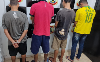 Polícia Civil prende quatro homens suspeitos de envolvimento em crimes de furtos e roubo Guaraí