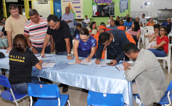 Forças de Segurança e comunidade se reúnem na região sul de Palmas para composição do Conselho Comunitário de Segurança