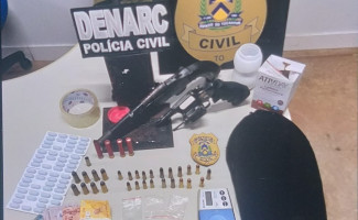 Em Araguaína, Polícia Civil prende homem por tráfico de drogas e posse ilegal de arma de fogo