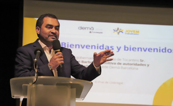 Governador Wanderlei Barbosa firma acordo para intercâmbio de jovens trabalhadores em Barcelona