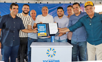 Governador em exercício, Laurez Moreira, assina ordem de serviço de R$ 1,6 milhão e autoriza início imediato na reforma do Ginásio Poliesportivo de Dianópolis