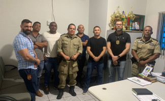 Delegados da Polícia Civil do Tocantins visitam comandante do 6º Batalhão da Polícia Militar em Palmas