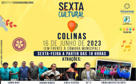 Colinas do Tocantins recebe edição da Sexta Cultural nesta sexta-feira, 16