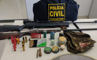 Após praticar violência doméstica, homem é preso pela Polícia Civil por posse de armas de fogo em Luzimangues    