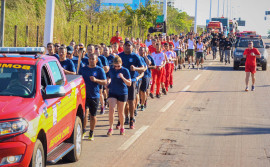 Bombeiros militares e demais Forças de Segurança participam da Cerimônia da Tocha