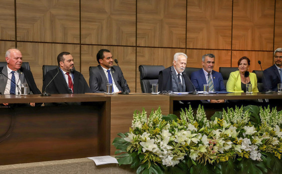 Governador Wanderlei Barbosa participa da posse da nova gestão do TRE-TO e destaca o trabalho sério da instituição