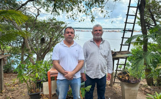 Em Araguatins, o secretário Wlademir se reúne com prefeito Aquiles da Areia para tratar das demandas da Segurança Pública