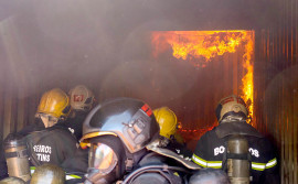 Bombeiros Militares participam de curso de aperfeiçoamento em combate a incêndio urbano e mergulho