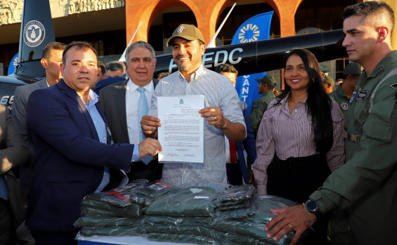 Governador Wanderlei Barbosa entrega aeronave à Segurança Pública para auxiliar no combate e repressão à criminalidade