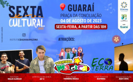 Governo do Tocantins realiza Sexta Cultural em Guaraí, no dia 4