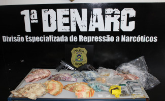  Polícia Civil estoura mais um ponto de venda de droga na Capital, apreende entorpecentes e cerca de R$ 10 mil em espécie