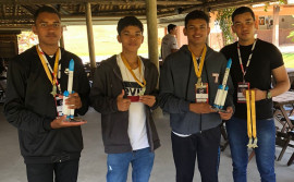 Estudantes da rede estadual são premiados na 40ª Jornada de Foguetes no Rio de Janeiro