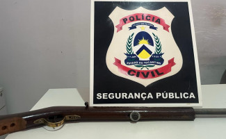 Operação Shamar: Em Aguiarnópolis, Polícia Civil apreende arma de fogo utilizada por homem para ameaçar a companheira