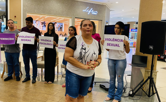 Operação Shamar: Segurança Pública e Secretaria da Mulher promovem ação educativa em shopping de Palmas