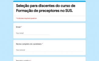 ETSUS abre inscrições para curso de formação de preceptores do SUS
