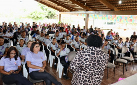 Secretaria da Mulher promove ação da campanha Agosto Lilás no município de Dianópolis