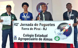 Equipe do Colégio Agropecuário de Almas conquista o título de vice-campeão na 42ª Jornada de Foguetes no Rio de Janeiro