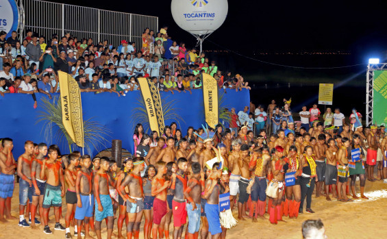 Governador Wanderlei Barbosa abre Jogos Escolares Indígenas do Tocantins destacando importância de fortalecer a identidade cultural dos povos tradicionais