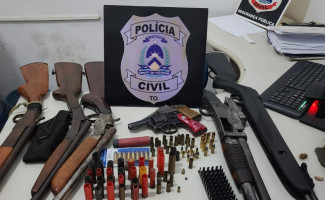 Polícia Civil prende quatro pessoas no Bico do Papagaio por posse ilegal de arma de fogo 