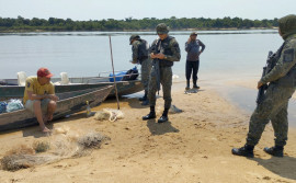 Operação conjunta do Naturatins e do Batalhão da Polícia Militar Ambiental apreende 240 metros de redes de pesca