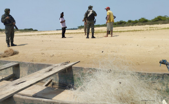 Operação conjunta do Naturatins e Batalhão da Polícia Militar Ambiental apreende 240 metros de redes de pesca