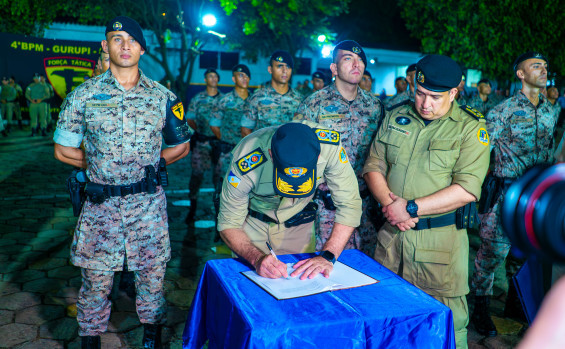 Vice-governador Laurez Moreira participa da solenidade de formatura da 16° turma da Força Tática e ressalta importância da capacitação da PMTO