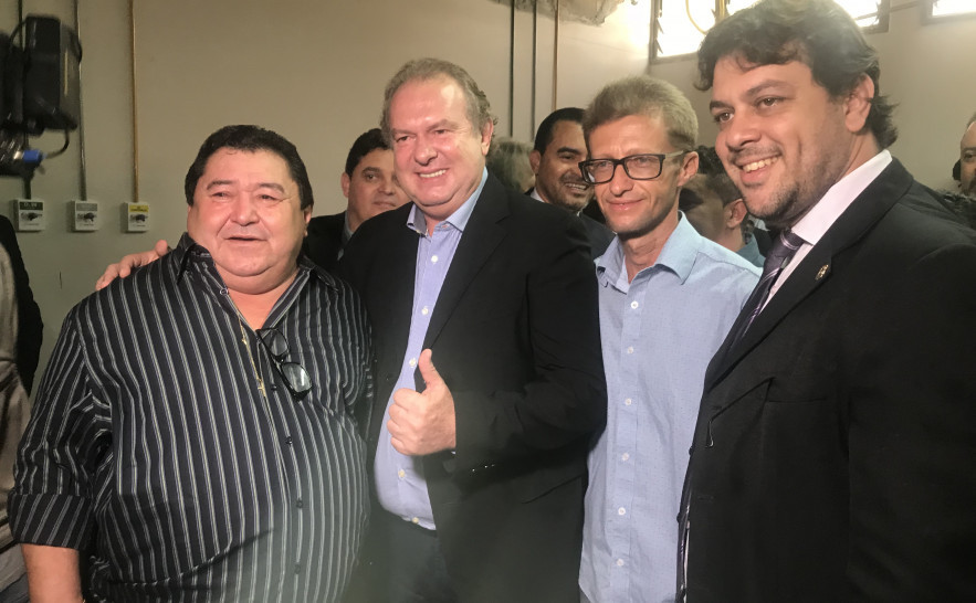 Prefeito Armando Alencar, Governador Mauro Carlesse e Colemar Câmara 