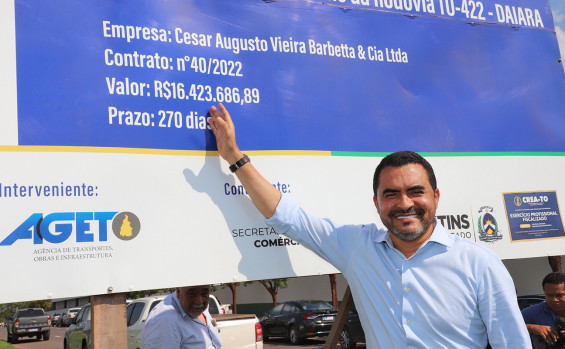 Governador Wanderlei Barbosa inaugura obras estruturais em Araguaína avaliadas em R$ 16,4 milhões