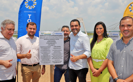 Em Filadélfia, governador Wanderlei Barbosa inaugura posto fiscal, unidade da PM e pavimentação