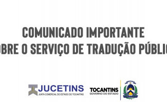 Comunicado importante sobre o serviço de tradução pública