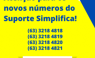Suporte Simplifica tem novos números de telefone para atendimento
