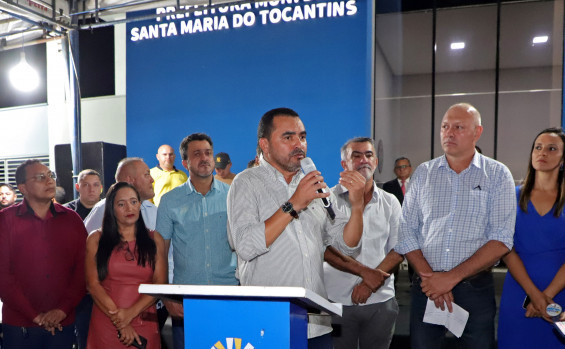 Em Santa Maria, governador Wanderlei Barbosa reforça parceria com o Município e destaca serviços e obras estaduais