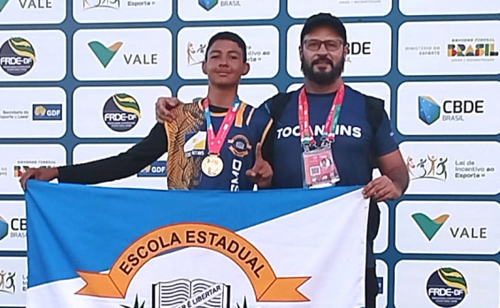 Delegação do Tocantins conquista mais oito medalhas nas modalidades individuais dos Jogos Escolares Brasileiros 2023
