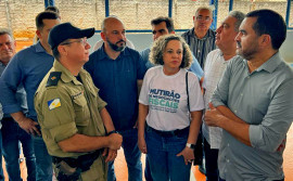 Governador Wanderlei Barbosa visita obras de Colégio Militar de Gurupi que recebeu cerca de R$ 3 milhões em investimentos