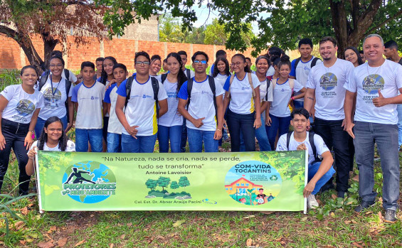 Escola estadual desenvolve projeto ambiental de recuperação da nascente do córrego Pendurado