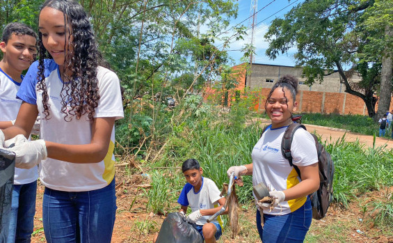Escola estadual desenvolve projeto ambiental de recuperação da nascente do córrego Pendurado