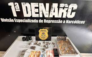 Operação da Polícia Civil resulta na prisão de traficante e na apreensão de diversas porções de drogas em Palmas 