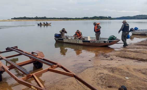  Naturatins recolhe 3,5 mil metros de redes em rios da área do Cantão