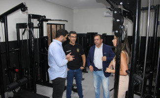 Em Paraíso, Delegacia Regional da Polícia Civil inaugura academia implantada pelo projeto Segurança em Movimento