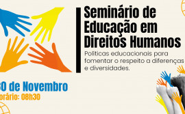 Governo do Tocantins promove Seminário Estadual de Educação em Direitos Humanos nesta quinta-feira, em Palmas