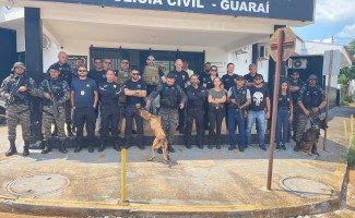 Operação Paz: Em Guaraí, Polícia Civil prende cinco traficantes, apreende armas de fogo, drogas e munições