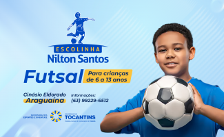 Governo do Tocantins abre inscrições para projeto de iniciação esportiva de futsal em Araguaína 