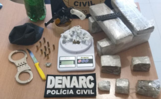 Em Araguaína, Polícia Civil fecha mais um ponto de venda de entorpecentes, prende três pessoas e apreende mais de 3 kg de drogas 