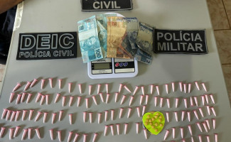 No Sul do Estado, Polícia Civil deflagra operação Mordomia, prende quatro traficantes e apreende centenas de porções de drogas
