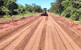 Governo do Tocantins promove melhorias na TO-181, no trecho rodoviário não pavimentado entre Araguaçu e divisa com Goiás