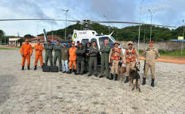 Liderada pelo Governo do Tocantins, missão que busca por criança indígena na Ilha do Bananal recebe apoio do helicóptero do Ciopaer de Mato Grosso
