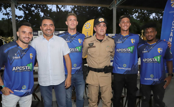 Governador Wanderlei Barbosa inaugura iluminação de campo de futebol do 1º BPM e prestigia retorno das atividades da Escolinha de Futebol 