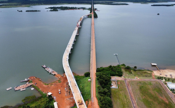 Governo do Tocantins conclui 85% das obras da Ponte de Porto Nacional