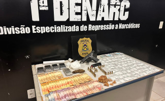 Operação da Polícia Civil prende três homens suspeitos de tráfico no Jardim Aureny III