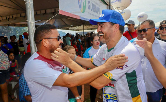 Governador Wanderlei Barbosa e vice Laurez Moreira prestigiam a grande final da 37ª Copa do Craque em Gurupi